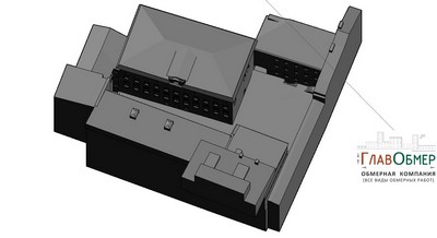 4. 3D модель дворовой территории и окружающих зданий