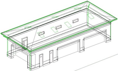 6. 3D модель гаража, расположенного на частном дачном участке в формате DWG