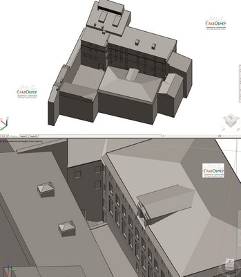 6. BIM модель нескольких зданий