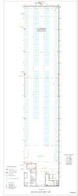 12. Обмерный план складского помещения с отображением складского оборудования