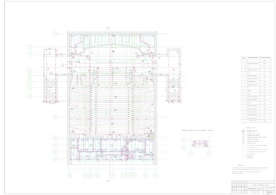 6. Поэтажный обмерный план кинотеатра в Москве для проектирования работ по реставрации