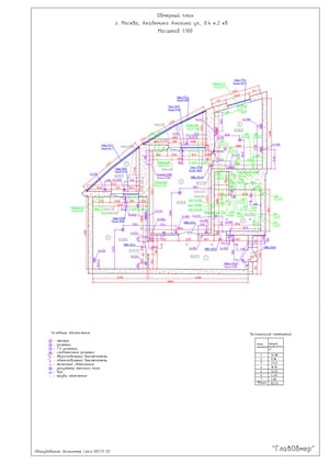3. Обмерный план в Автокаде вторичной квартиры для дизайн-проекта