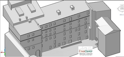4. Процесс создания трехмерной модели здания и дворовой территории