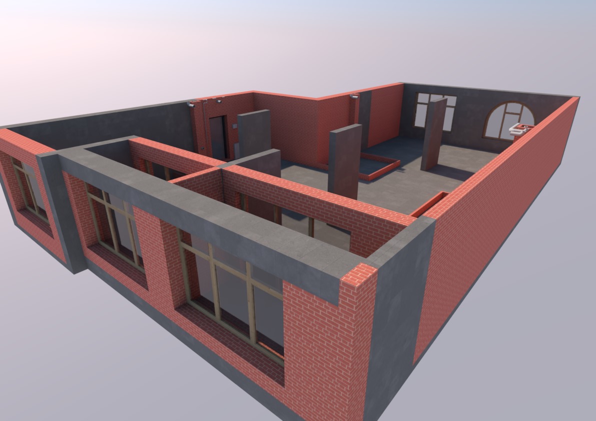 12. 3D трехмерная модель квартиры в ArchiCAD для разработки архитектурно-дизайнерского проекта