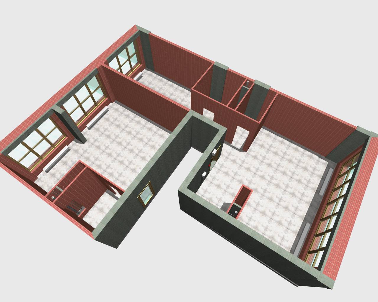 13. 3Д модель квартиры в Архикаде Химки